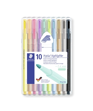 Staedtler Highlighter Textsurfer Triplus pastel set 10